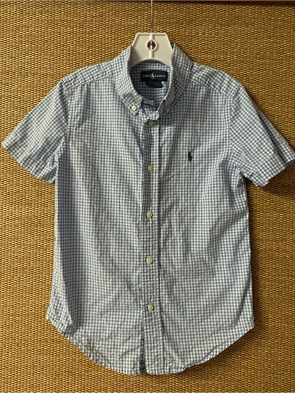 Ralph Lauren Shirt Boy’s 6 Blue & White Check